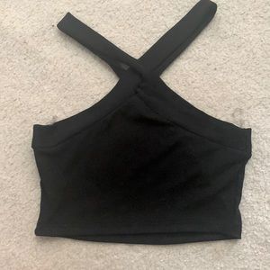 S | halter crop top